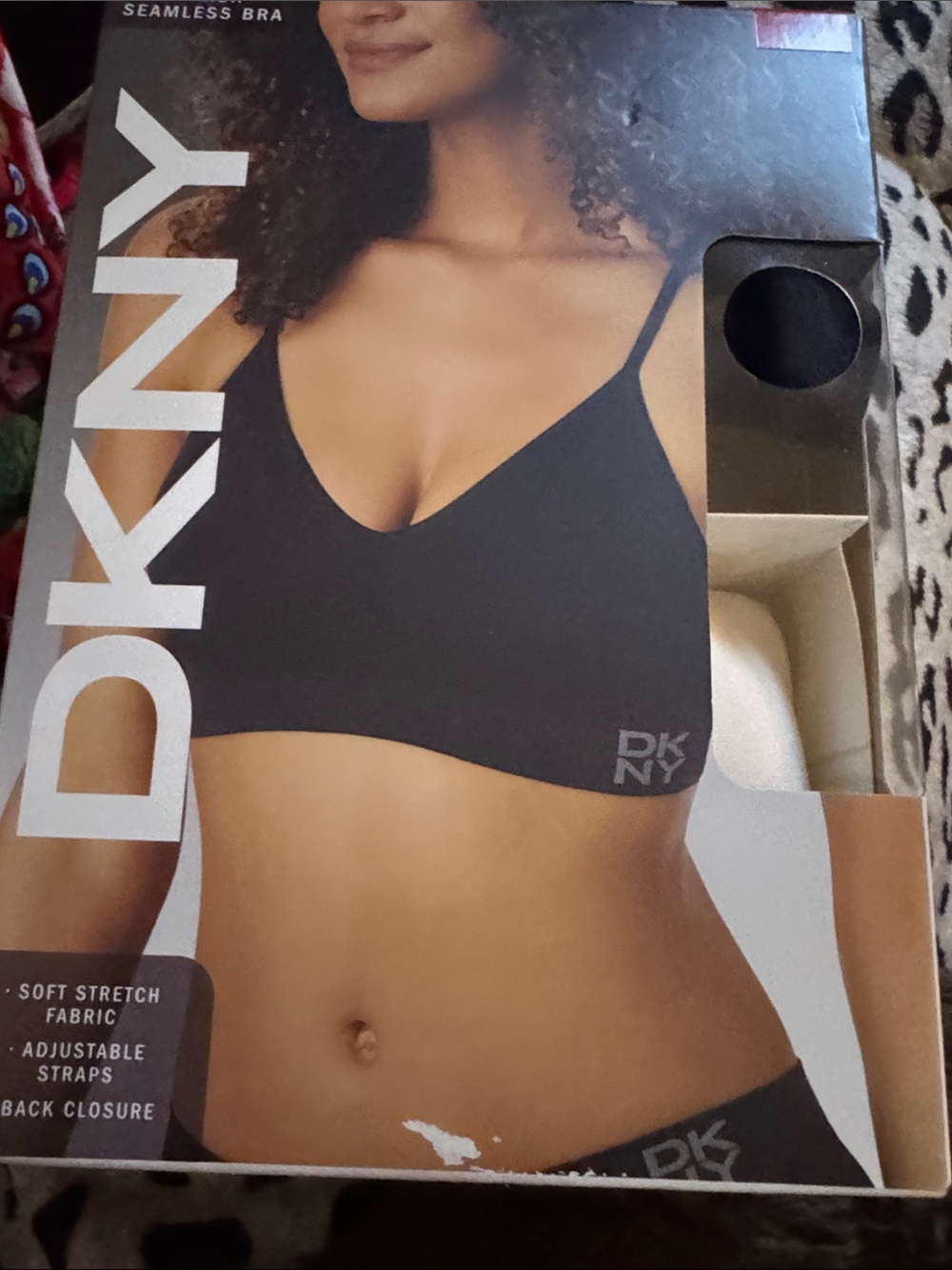 DKNY Black Seamless Stretch Bralette
